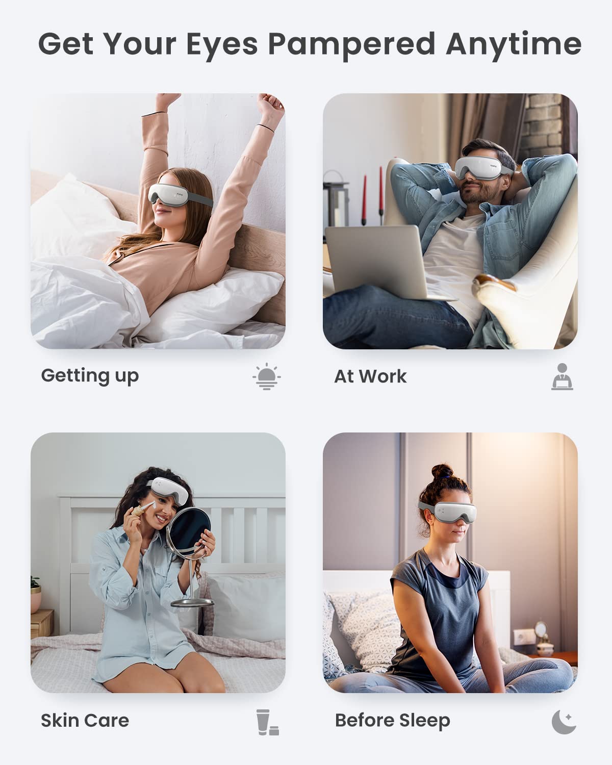RENPHO Eye Mask with Heat & Remote Control