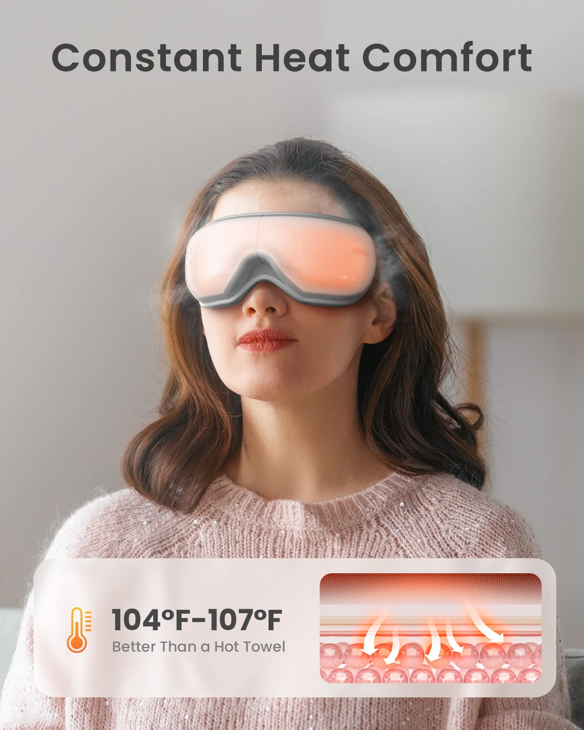RENPHO Eye Mask with Heat & Remote Control