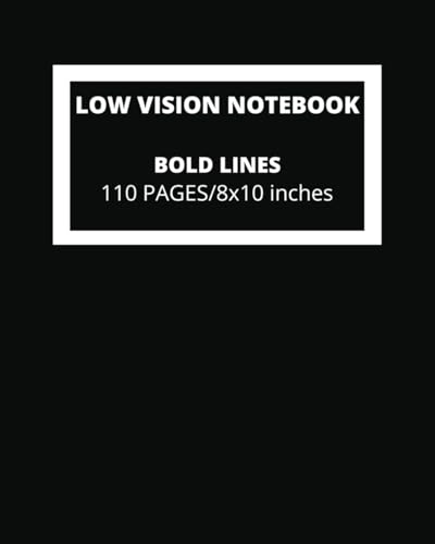 Large Low Vision Notebook