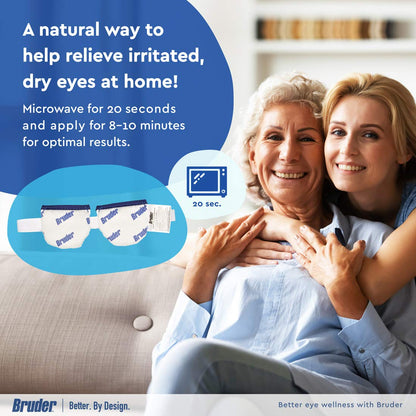 Bruder Moist Heat Eye Compress - 2 pack