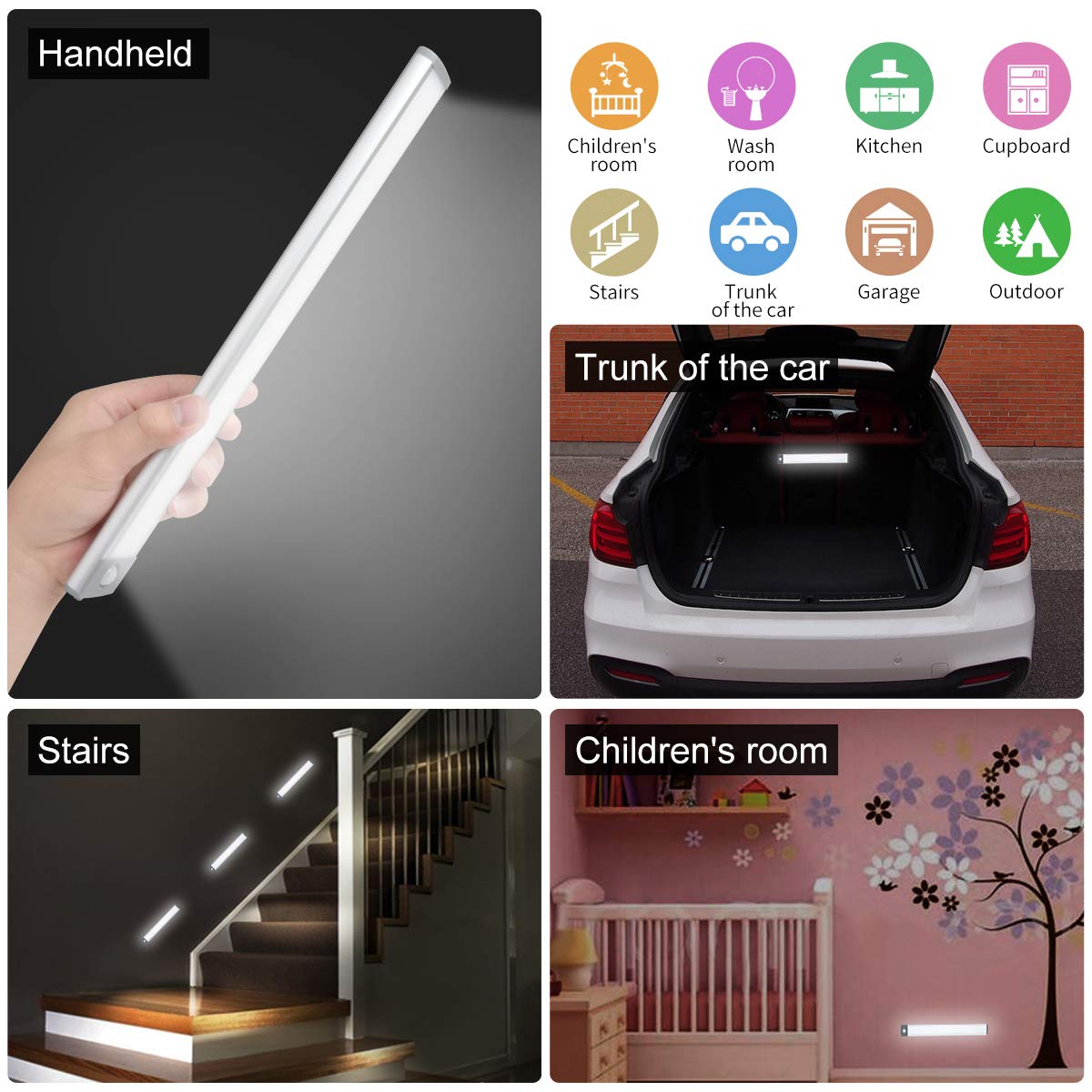 Motion-activated LED light