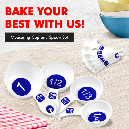 Large Print High Contrast Plastic Measuring Cup Set