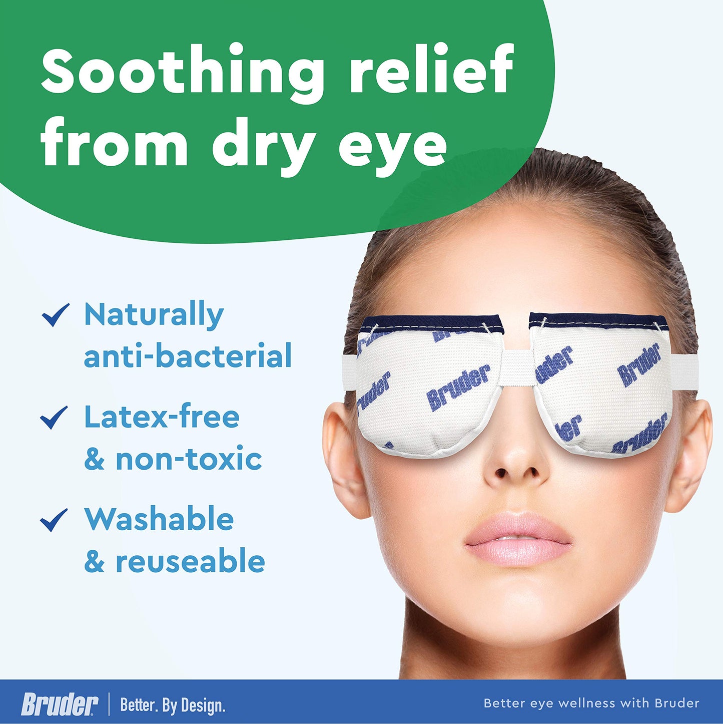 Bruder Moist Heat Eye Compress - 2 pack