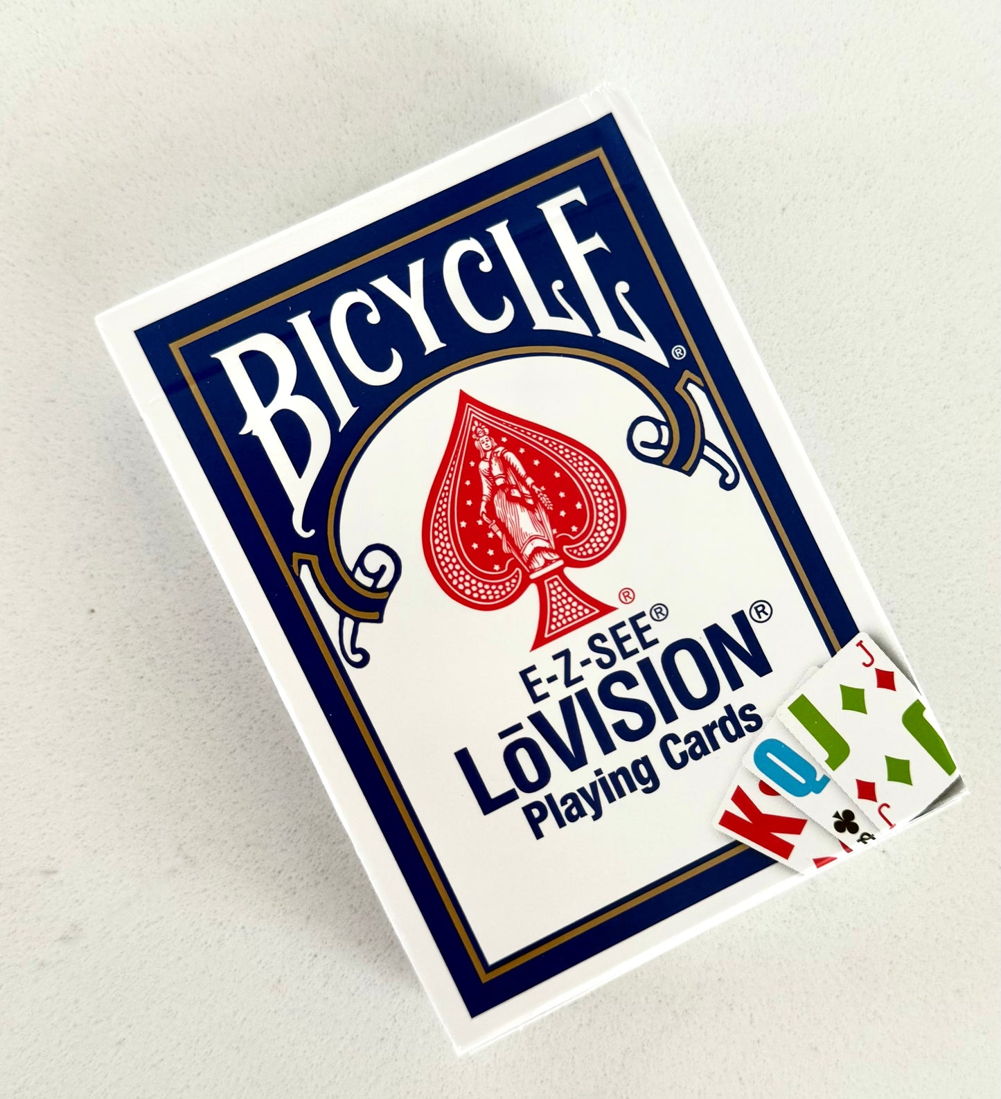 Bicycle EZ See Lo Vision Playing Cards – Large Print for Easy Recognition