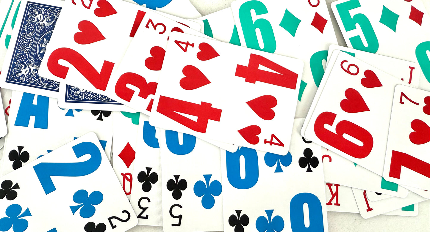 Bicycle EZ See Lo Vision Playing Cards – Large Print for Easy Recognition