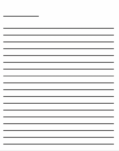 Large Low Vision Notebook